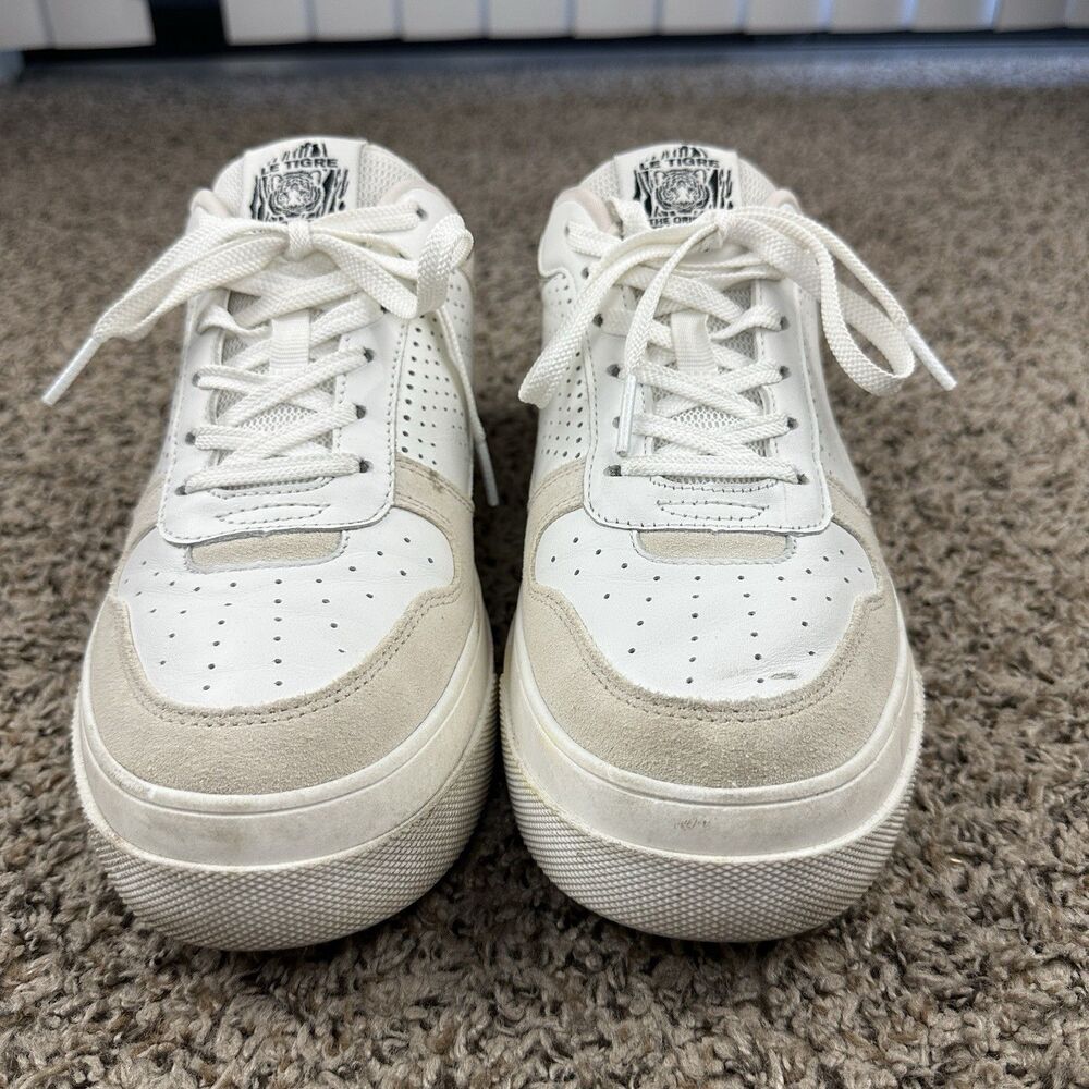 Le Tigre Midtown Lo Platform 1977 White Rose Gold Women's Sneakers Size 10M - Picture 8 of 12